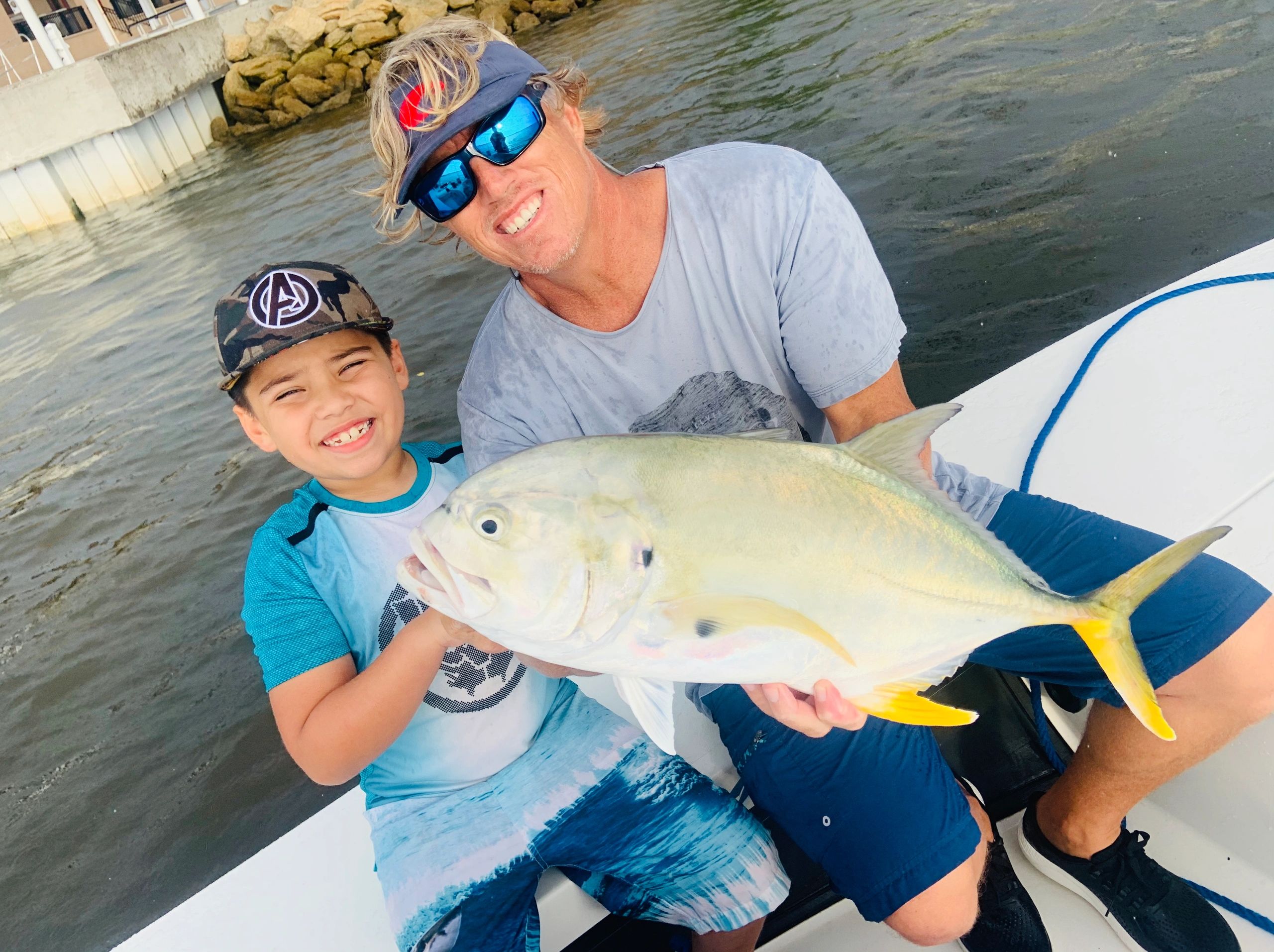 Captain Brad fishing on the waters of New Smyrna Beach
